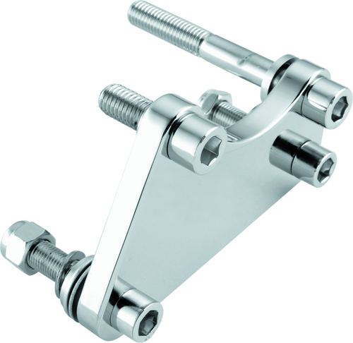 Bikers Choice 482679 Bikers Choice 84-99 Chrome Caliper Mounting Bracket Kit 00-10 4 Piston Caliper to 84-99